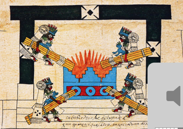 New Fire celebration by Aztecs