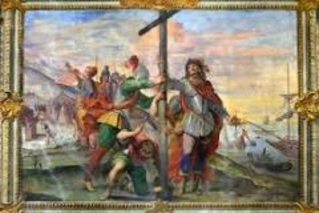 Christopher Columbus Lands in the New World