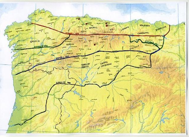 Alfonso III inicia la expansión hasta el Duero