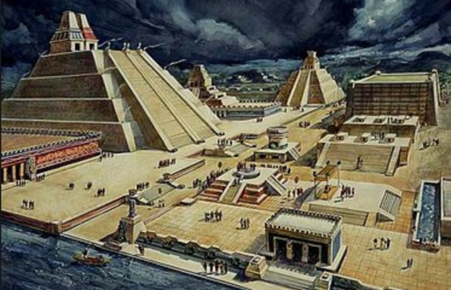 Founding of the capital Tenochtitlan