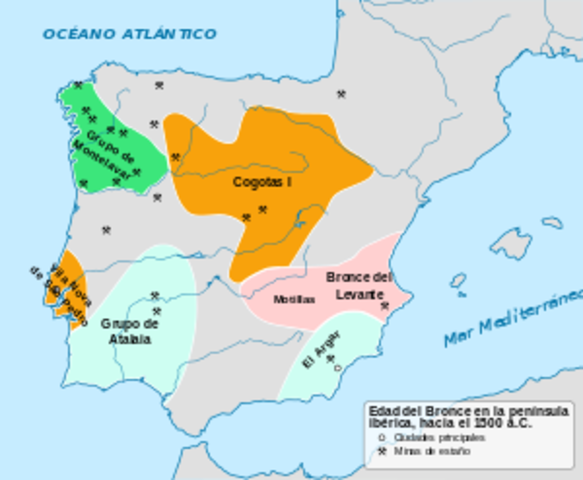 1200 a.C: El Bronce se extiende por la península.