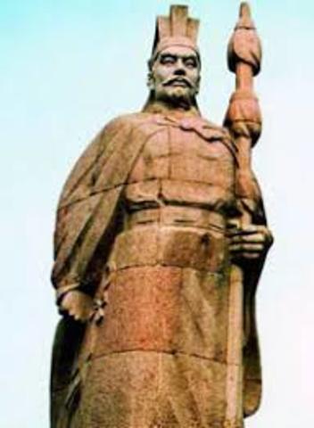 Zhang Qian begins to open the Silk Road to the west.