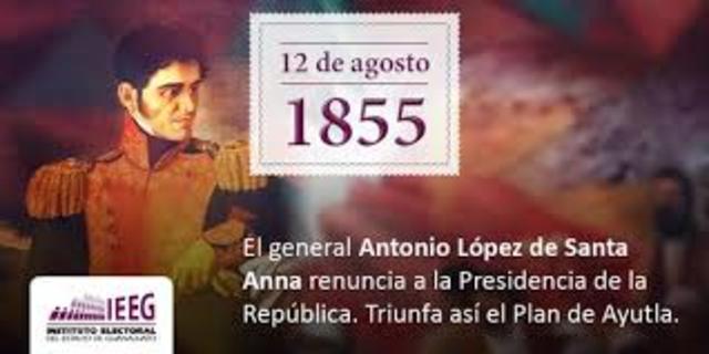 Renuncia de Santa Anna