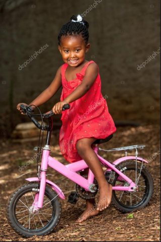 My first time riding a bicycle