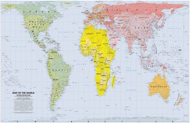 El mapamundi de peters