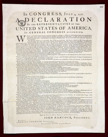 2nd continental congress/Declaration of independence