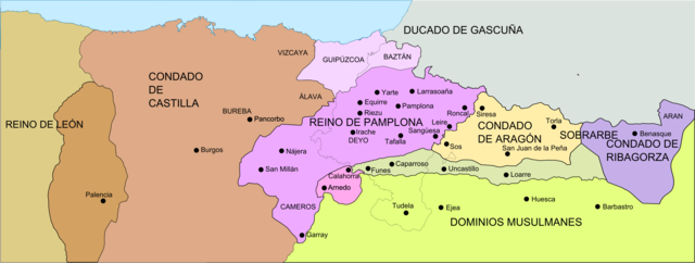 Fundación del reino de Pamplona.