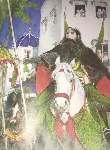 El Cid le otorga el segundo regalo al rey