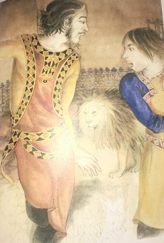 Los infantes y el leon