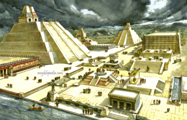 Aztecs develop capitial 1345 CE