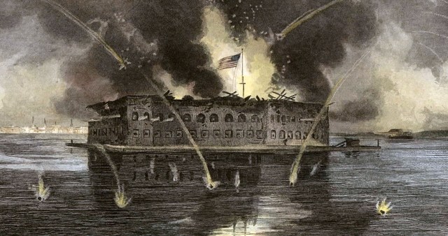 Battle at Fort Sumter, First fight