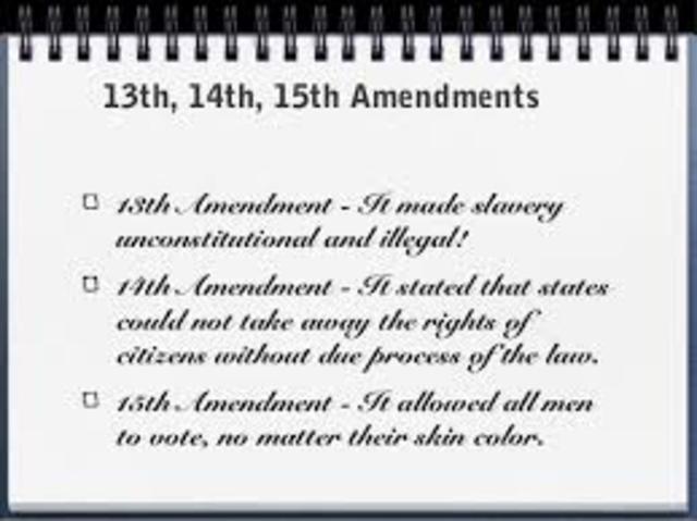 13th 14th 15th amendment