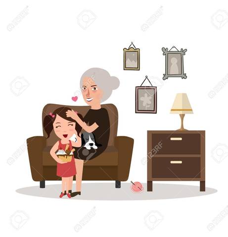 my aunt will visit me in the evening