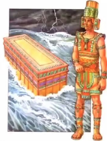 Famine and flood damage in Tenochtitlán