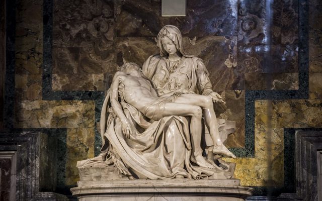 Michelangelo sculpted the Pieta