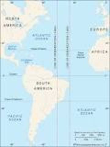 The line of Demarcation divided the claims of Portugal and Spain