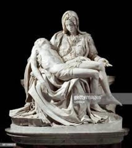 Michaelanglo sculpted the Pieta