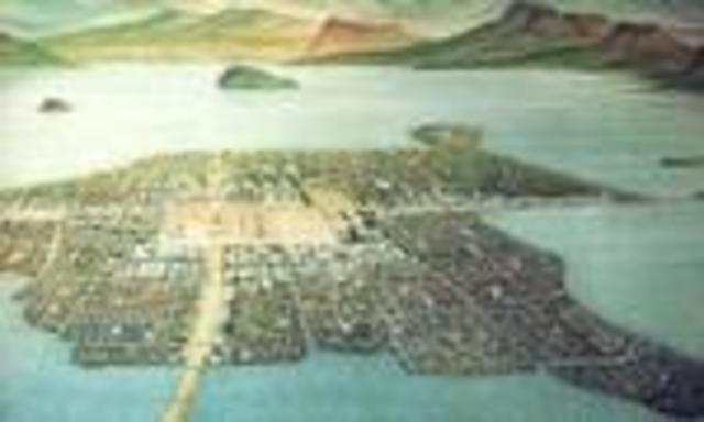 The settlement of Tenochtitlan