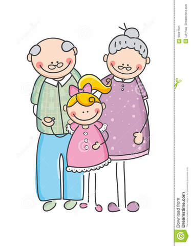 my grandparents and I will walk tomorrow morning