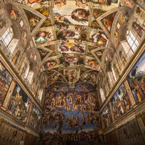 Michelangelo begins painting the Sistine Chapel