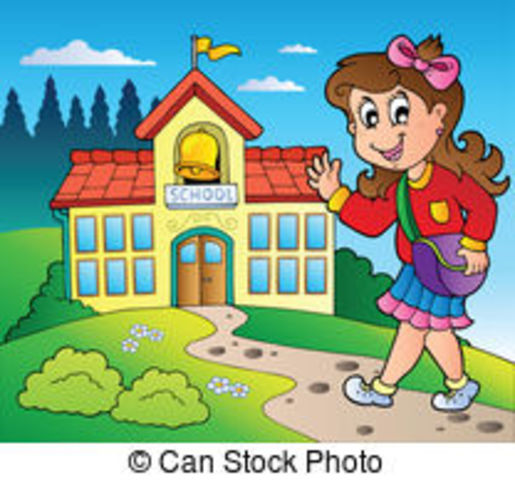 I will go to school next week