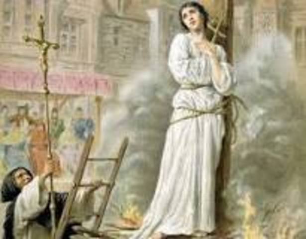 Joan of Ark Burned at the Stake