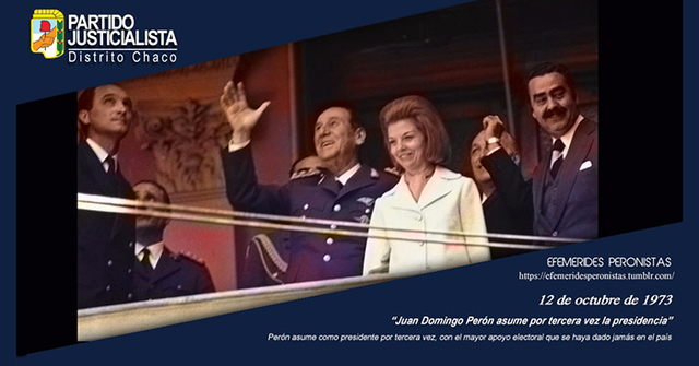 Asume Juan Domiengo Perón a la presidencia de la Nación