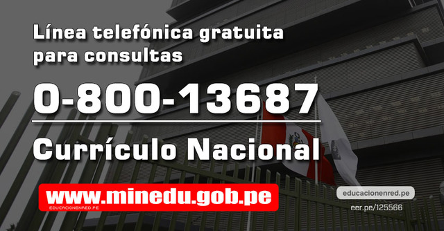 Línea telefónica 0-800-13687 - MINEDU