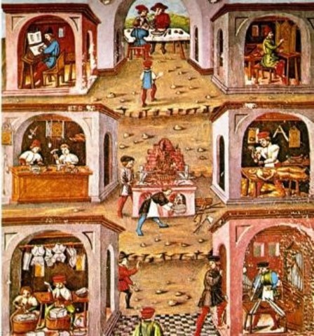 Primeros indicios sobre el control de la calidad, Gremios y Artesanos.