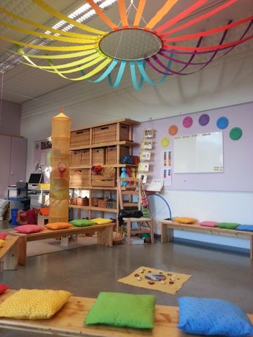 Completion of the modification of the classroom