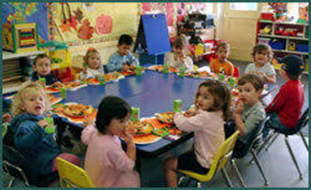 Yo vé a el jardín de infancia.