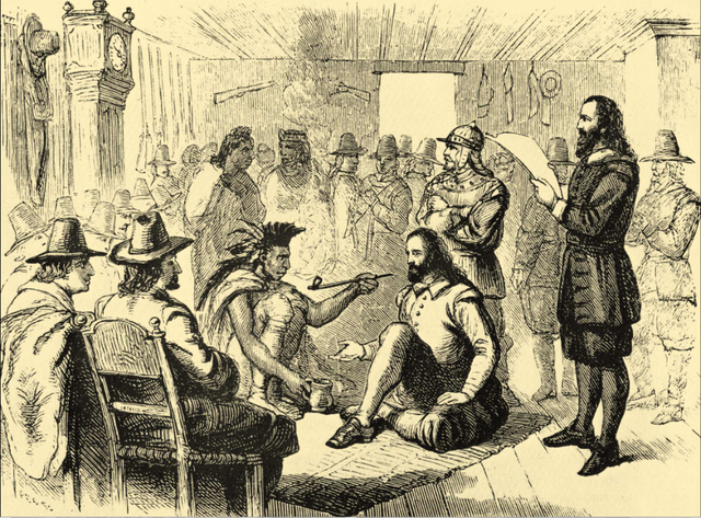 Squanto Helping the Pilgrims