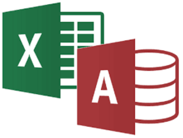 Aparece MICROSOFT con Access y Excel y la versión 2 del modelo relacional (RM/V2)