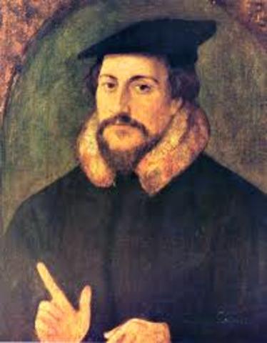 John Calvin established the idea of predestination.