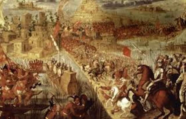 Cortes led the defeat of the Aztecs.