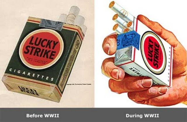 Rediseño para caja de cigarrillos Lucky Strike
