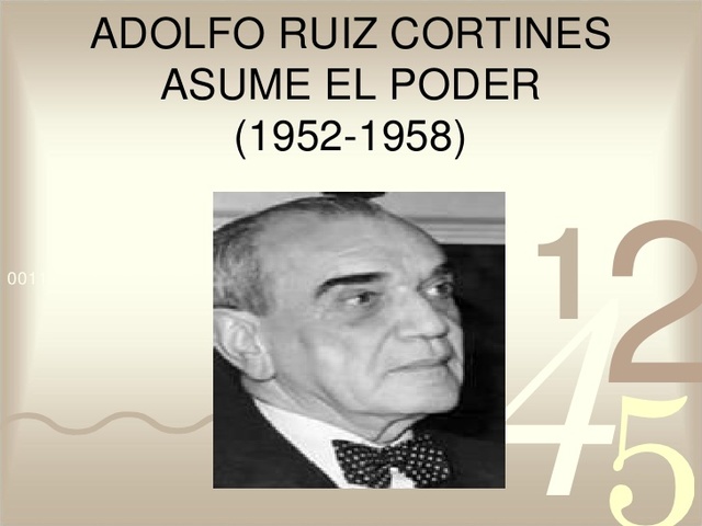 PRESIDENCIA DE ADOLFO RUIZ CORTINEZ