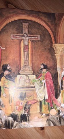 Don Alfonso (hermano de Sancho) queda como heredero de Castilla y jura en Sta.Gadea tres veces