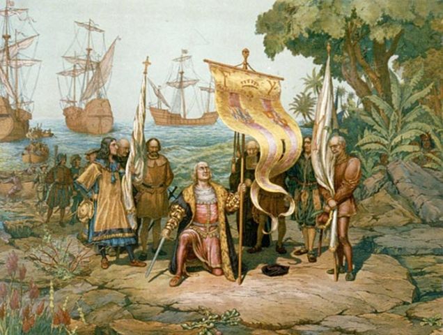 Christopher Columbus Lands on the New World