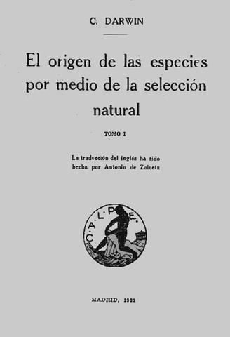El origen de las especies - Charles Darwin