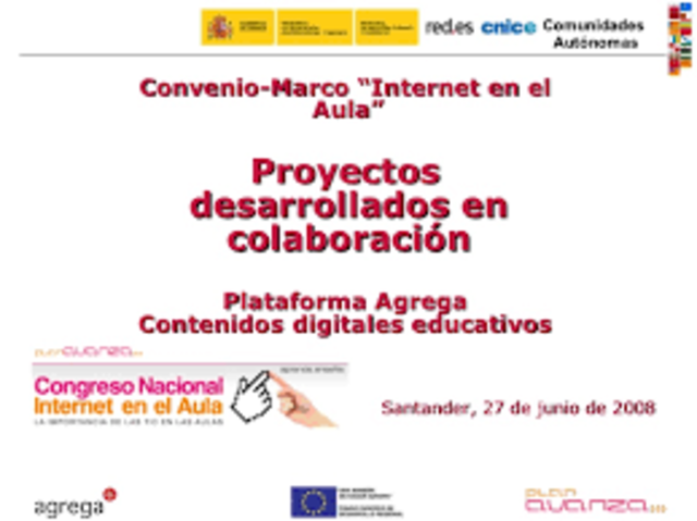 Convenio Marco ‘Internet en el Aula’