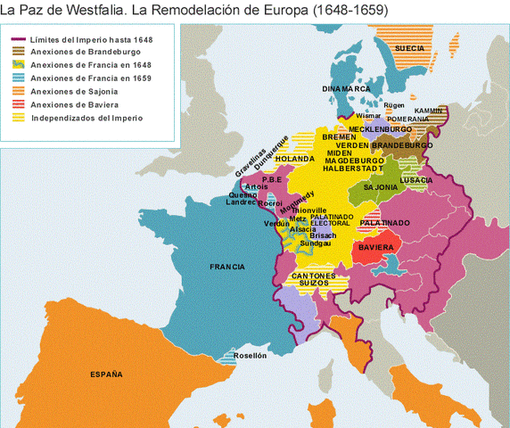 Fin de la Guerra de los 30 años "Paz de Westfalia"