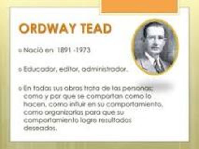 Escuela relaciones humanas, Ordway Tead