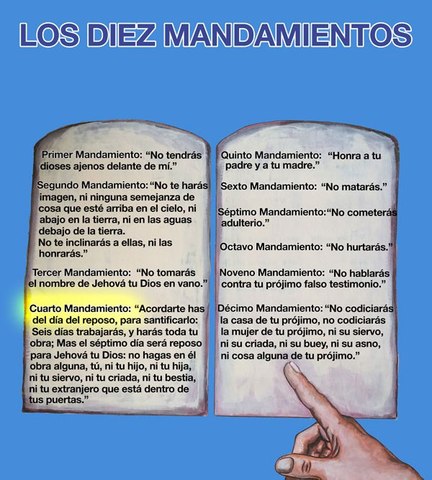 Periodo de éxodo y los 10 MANDAMIENTOS