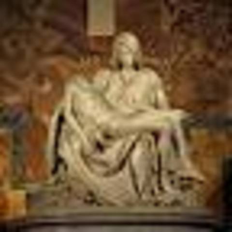 Michelangelo sculpted the pieta