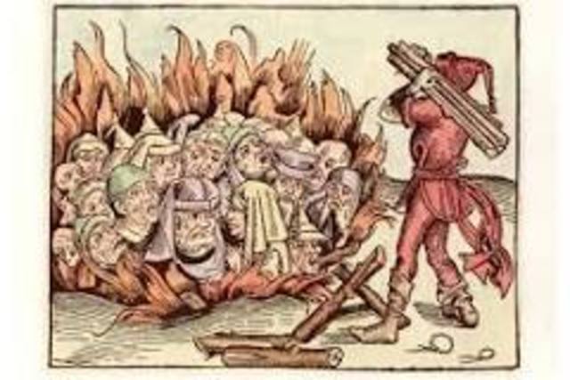 Jan Hus was burned at the stake for being a heretic