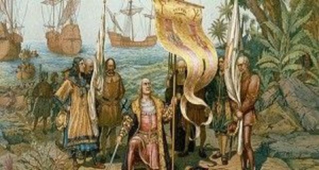 Llegada de Colón a Honduras
