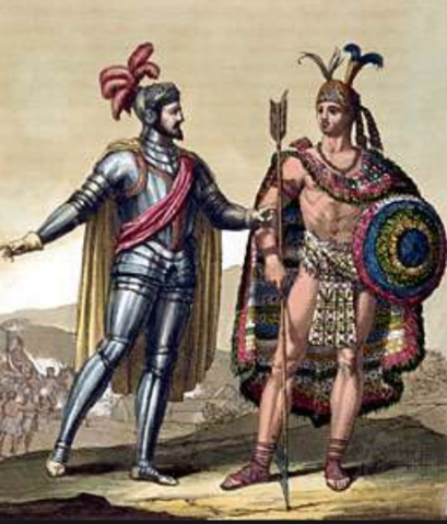 Spanish Discover Aztecs