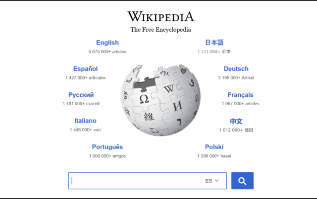 WIKIPEDIA EN INGLES Y ESPAÑOL