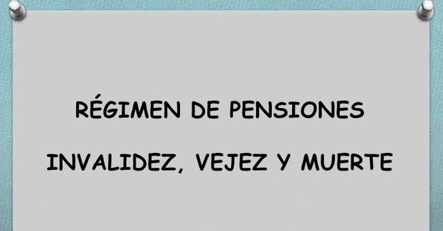 ley de los seguros de invalidez y vejez